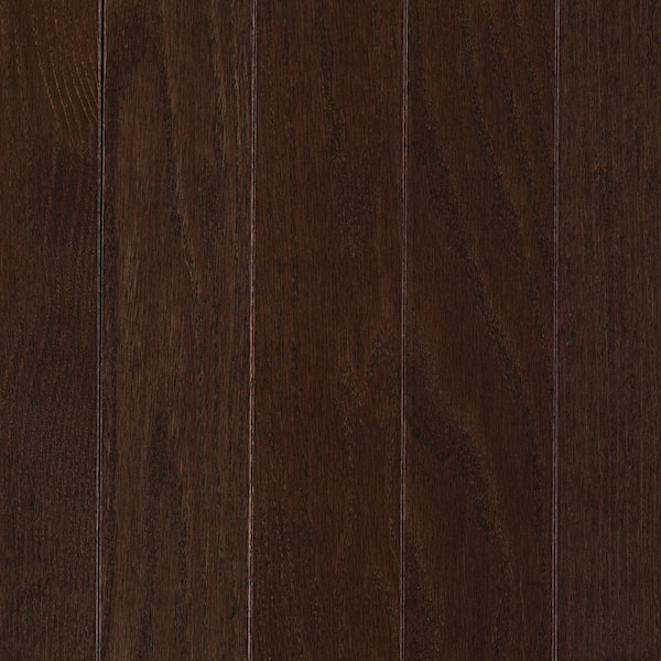 Mohawk Take Home Sample - Raymore Oak Chocolate Hardwood Flooring - 5 in. x 7 in.