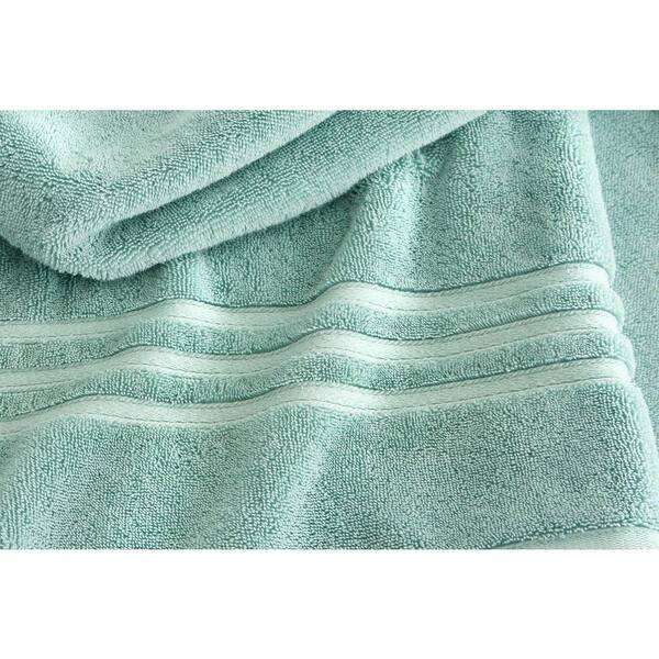 Home Decorators Collection Turkish Cotton Ultra Soft Aloe Green Wash Cloth  0615 WSHAL - The Home Depot