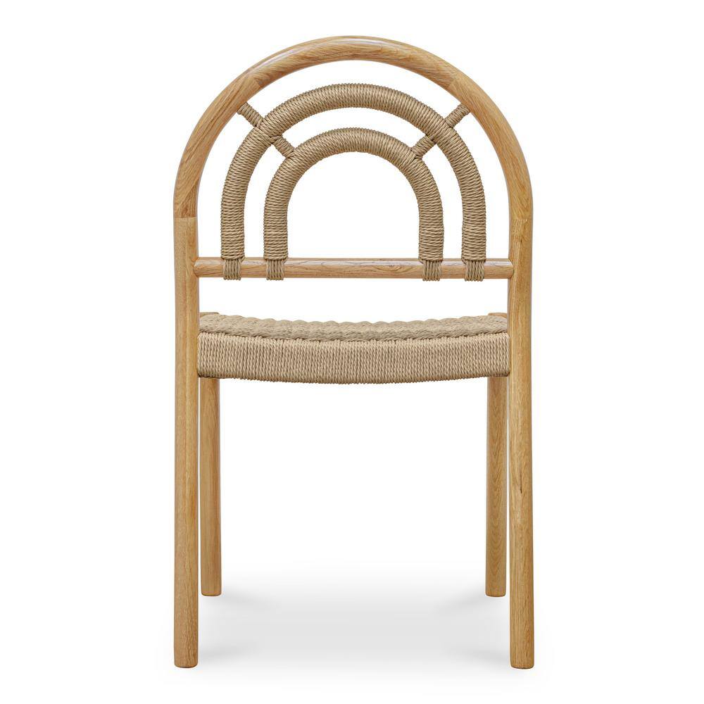 Natural Oak and Cane Arched Back Dining Chair Set
