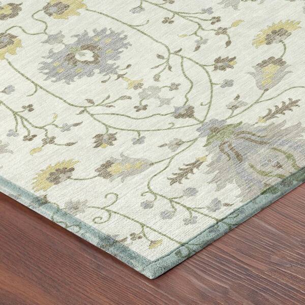 Chantille Machine Washable Indoor/Outdoor Abstract ACN2842 Ivory 9 ft. x 12 ft. Area Rug