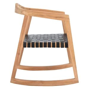 Willa Cognac/Wood 19.29 in. Teak Dining Chair