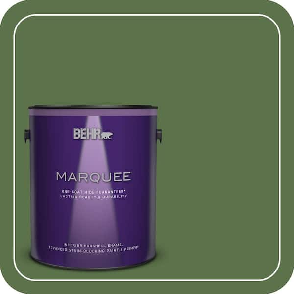 BEHR MARQUEE 1 gal. #MQ6-48 Hummingbird Green One-Coat Hide Eggshell Enamel Interior Paint & Primer