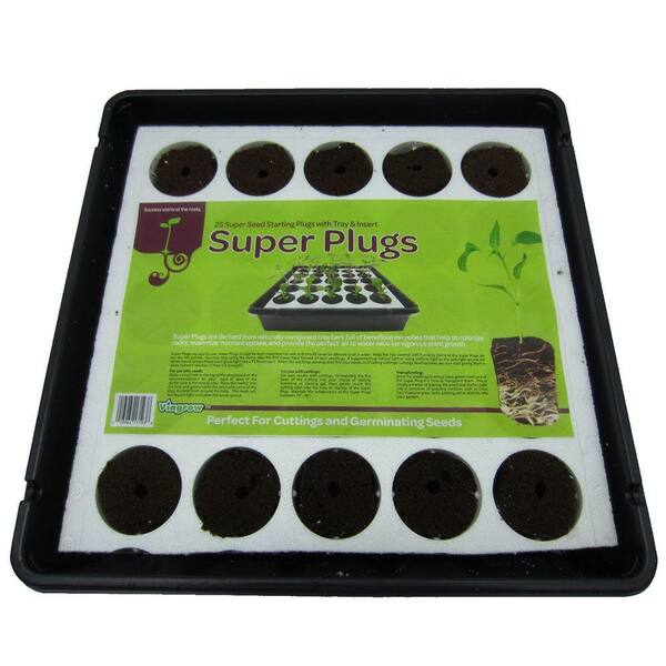 Viagrow Super Plugs Starter Kit Organic Seed Starter Plugs (25-Count)