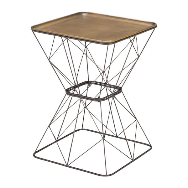 ZUO Timothy in. Gold in. Steel Coffee Table