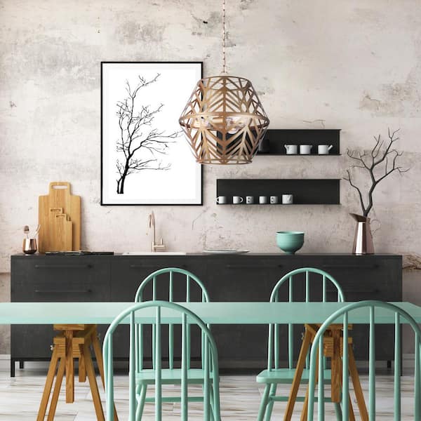Maud 3-Light Painted Gold Chandelier