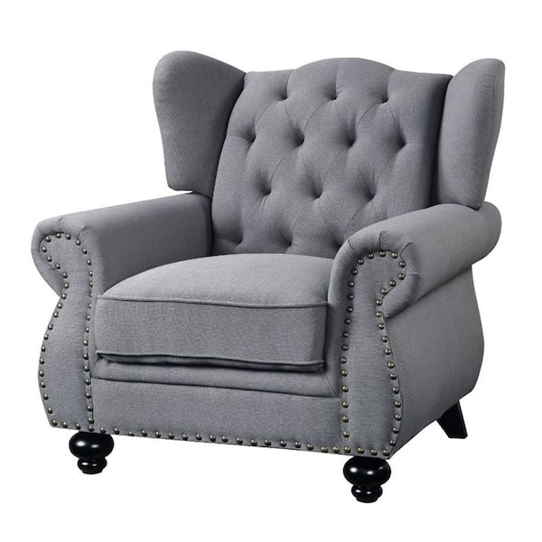 Acme Furniture Hannes Gray Fabric Arm Chair
