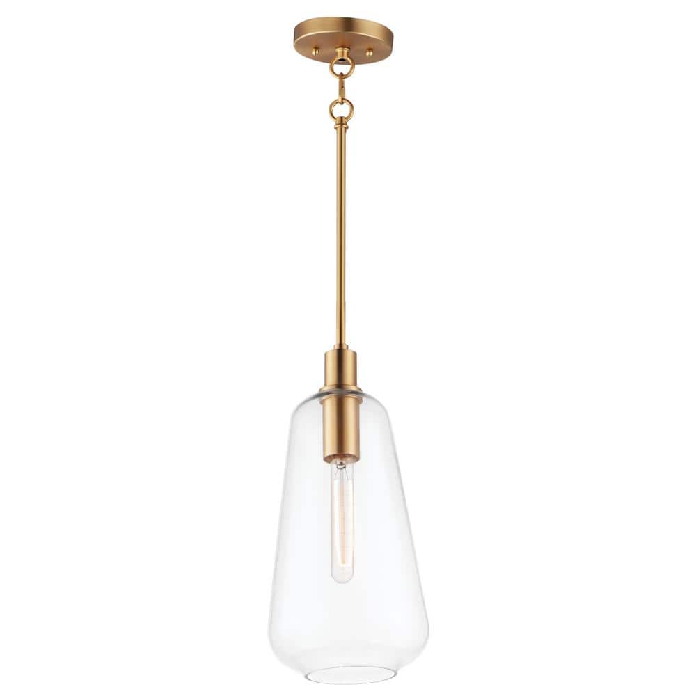 Babylon 1-Light Satin Brass Pendant Light price history on PriceWatchPro