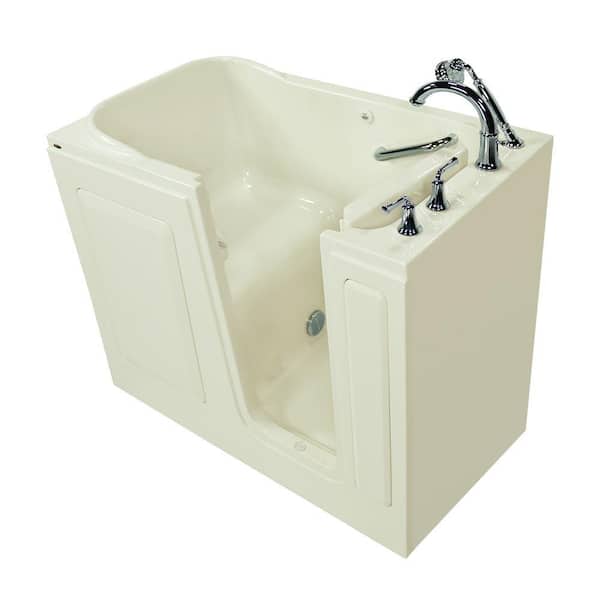 American Standard Exclusive Series 51 in. x 31 in. Walk-In Soaking Tub with Quick Drain in Linen