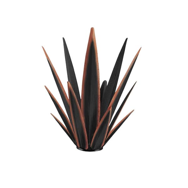 00782230382384 Large Black Rustic Metal Agave Sculpture - Hand Painted  Tequila Plant Statue for Outdoor Patio Yard Decor Jaycool8204 - The Home  Depot