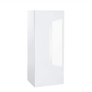Quick Assemble Modern Style with Soft Close, 15 in White Gloss Wall Kitchen Cabinet (15 in W x 12 D x 30 in H)
