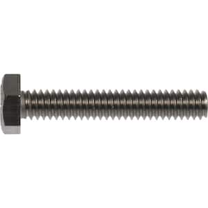 1/4 in. x 2 in. External Hex Full Thread Hex-Head Bolts (10-Pack)