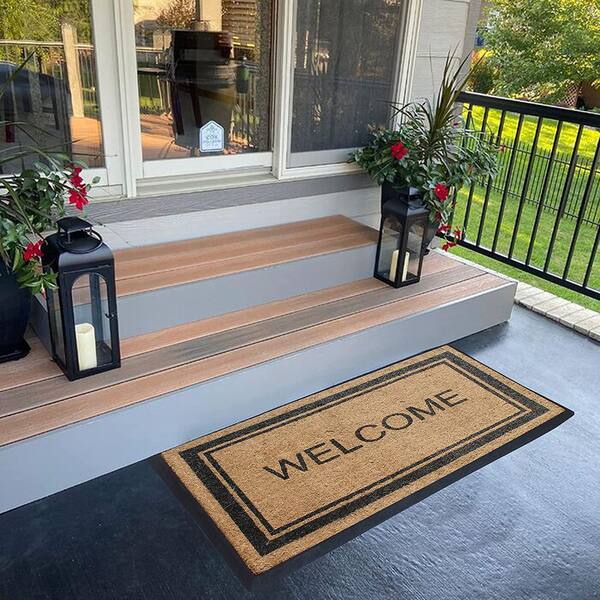 thumbnail image 2 of Welcome Mats For Front Door Outside Entry - Entryway Rug – Joanna Home Decor 2 of 12