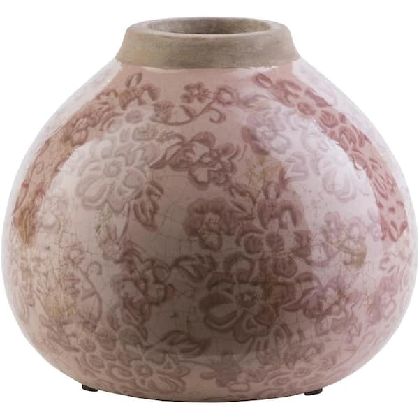 Artistic Weavers Wynbur 6.1 in. Mauve Ceramic Decorative Vase