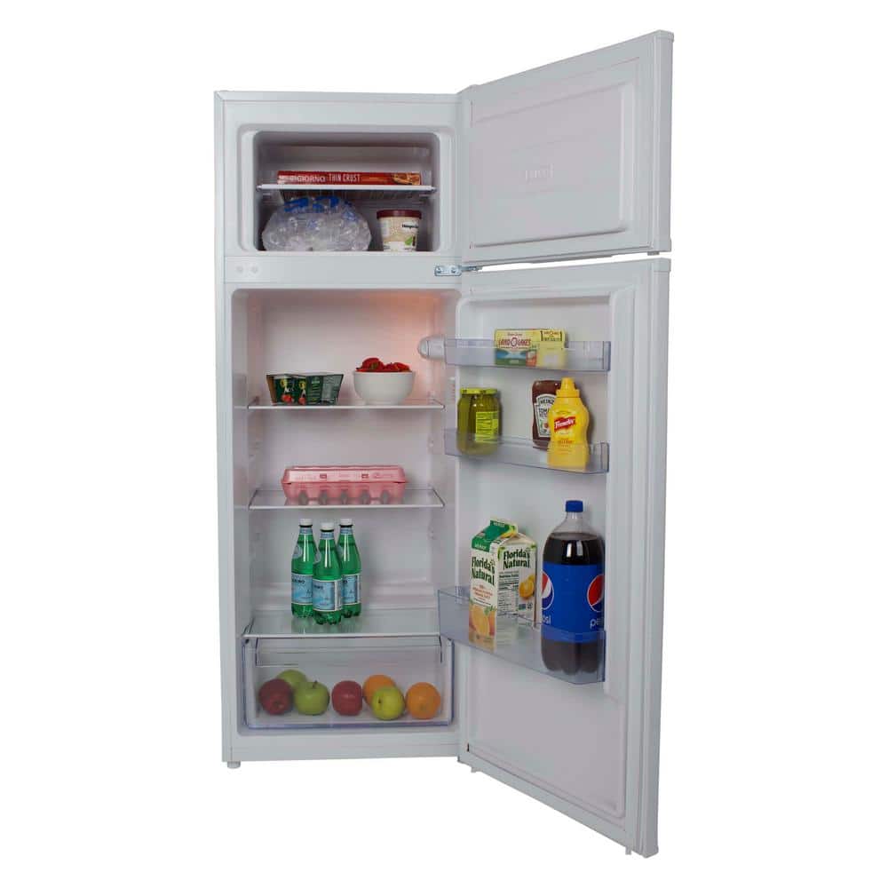 Compact 7.3 Cu. Ft White Energy Star Apartment Refrigerator