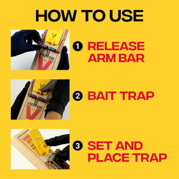 Victor Plastic Wide Pedal Rat Snap Trap M205 - The Home Depot