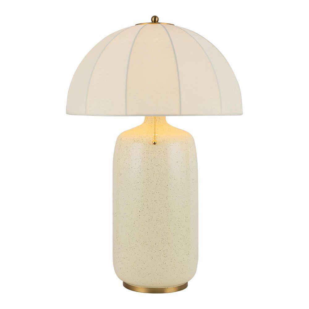 Crosby 18 in. 1-Light 60-Watt Brushed Gold Table Lamp price history on PriceWatchPro