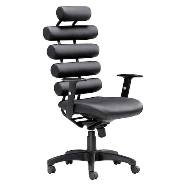 ZUO Unico Black Office Chair 205050 - The Home Depot