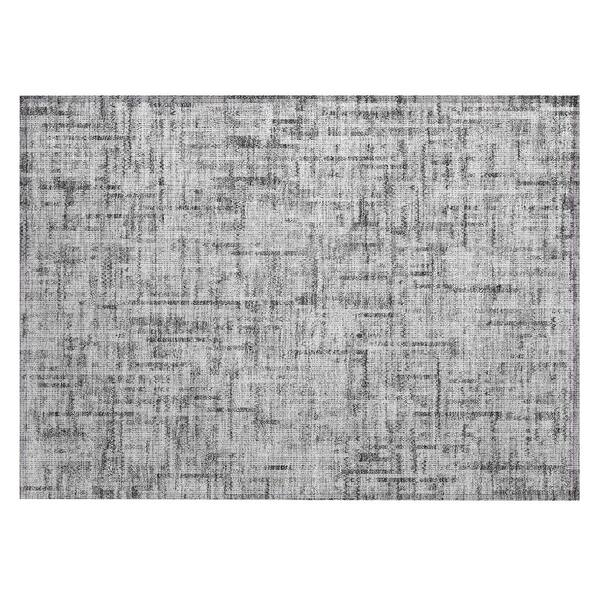 Chantille Machine Washable Indoor/Outdoor Abstract ACN2130 Gray 1 ft. 8 in. x 2 ft. 6 in. Accent Rug