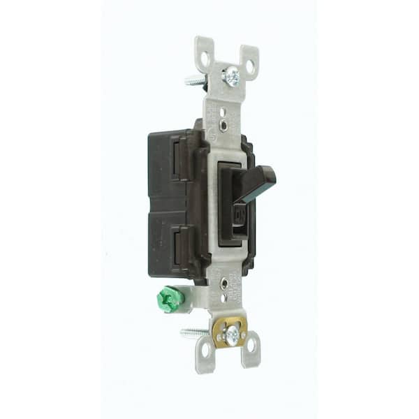 15 Amp Single-Pole Quiet Toggle Switch, Brown RS115-2
