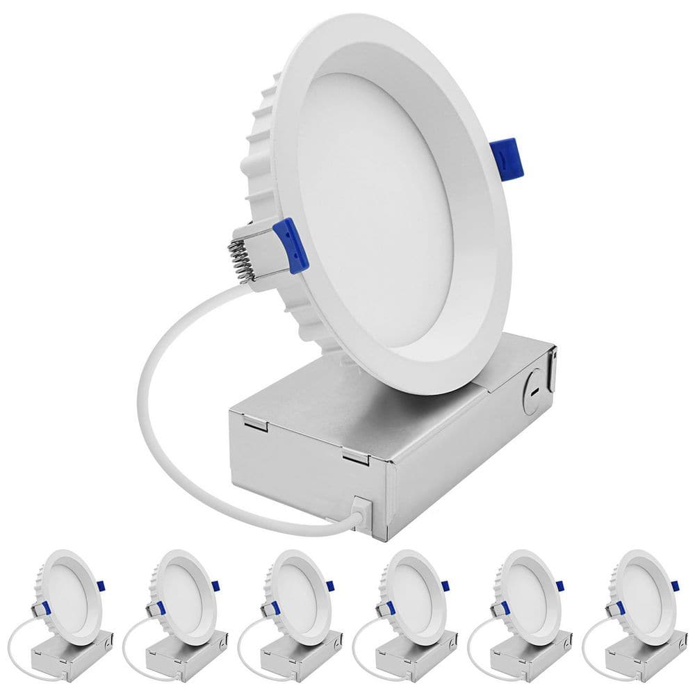 6 In. Integrated LED Regressed Mini Panel Light, 5CCT, 12W/15W, 770/1150 Lumens, CRI90, Dual Dimmable, 100°, ETL 6 Pack price history on PriceWatchPro