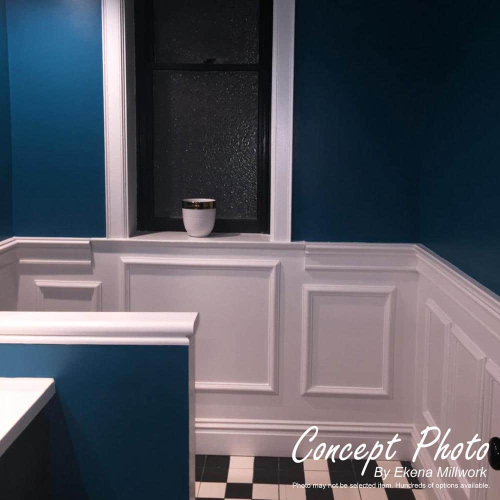 Classic Gray Polyurethane Crown Casing, 94.5" Length