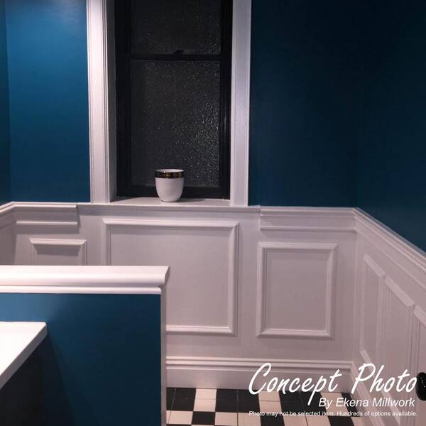 Ekena Millwork 1-3/4 in. x 4-7/8 in. x 94-1/2 in. Polyurethane Bradford Shell Casing Facia