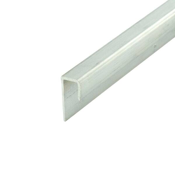 1/4" Aluminum U-Channel - 36" Length (Pack Of 4) - Mill Finish