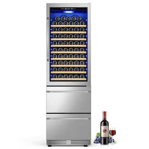 13. 42 cu. ft. 24 in. Indoor/Outdoor Cooler Fridge Beverage and Wine Cooler in Stainless Steel, Built-In/Freestanding