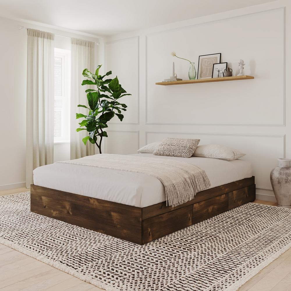 QUEENS NEWBROWN ヘナカラー 3袋set Nexera 4pc Queen Napa Bedroom Set Brown Oak : Target