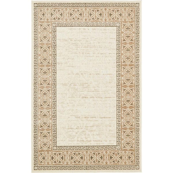 Unique Loom Indoor/Outdoor Orlando Beige 6' 0 x 9' 0 Area Rug