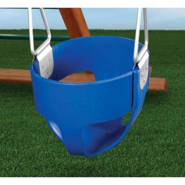 Swing-N-Slide Playsets Blue Full Bucket Toddler Swing with
