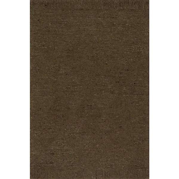 Julina Trellis Bohemian Wool Area Green 8 ft. x 10 ft. Indoor Area Rug