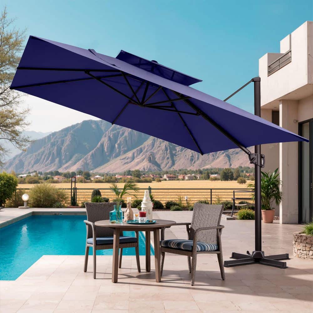 Pellebant Double Top 11.5 ft. x 11.5 ft. Aluminum Heavy-Duty 360