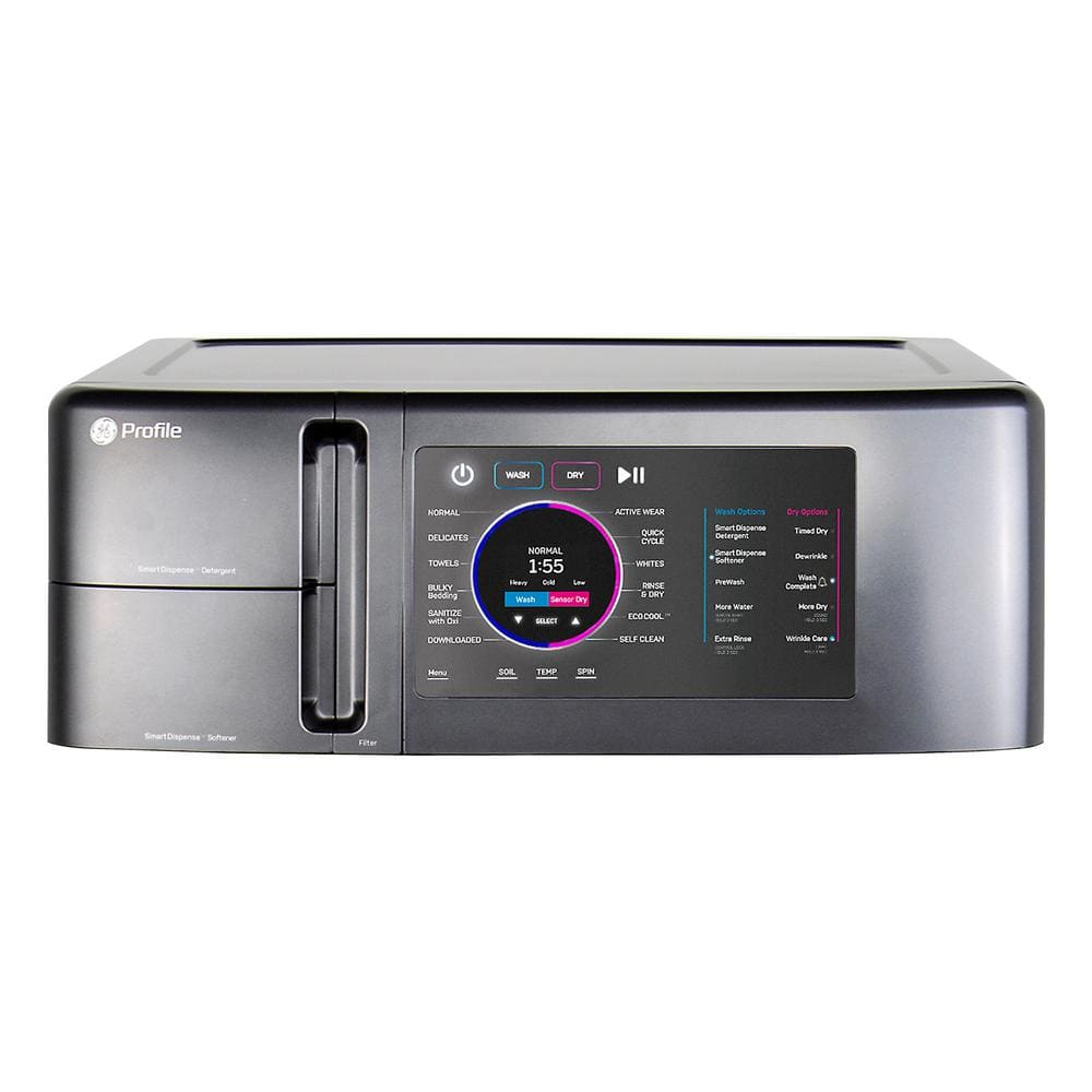 Black 4.8 Cu. Ft. Smart Electric Washer/Dryer Combo
