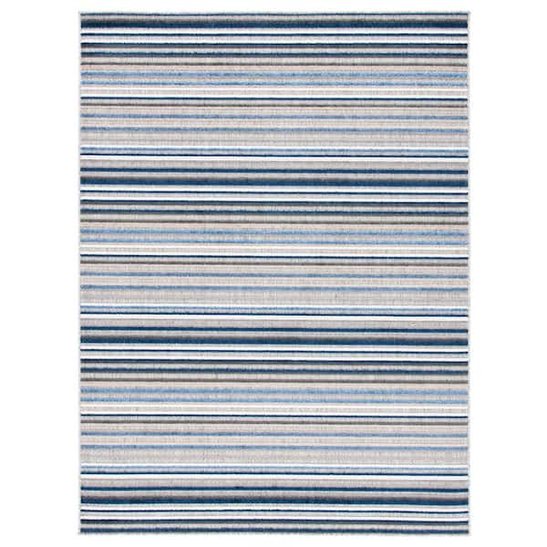 Safavieh Cabana Gray Blue 8 Ft X 10, Blue And Green Outdoor Rugs 8 215 10