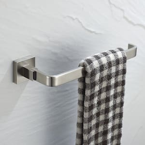 Aura Bathroom Towel Ring in Brushed Nickel