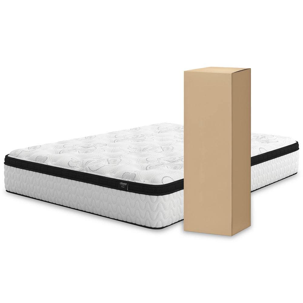 Modern White Queen Innerspring and Gel Memory Foam Mattress
