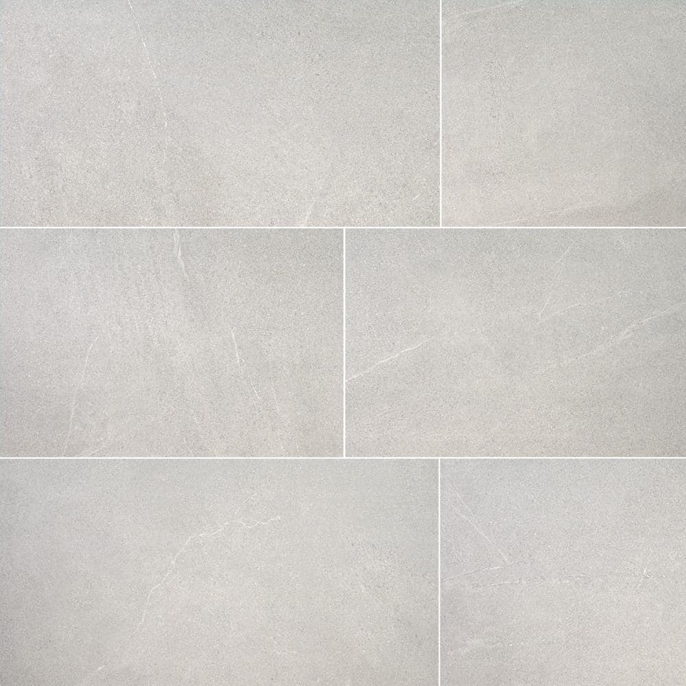 Bellevue Grey 24 in. x 48 in. Matte Porcelain Limestone Look Floor and Wall Tile (640 sq. ft./Pallet) price history on PriceWatchPro