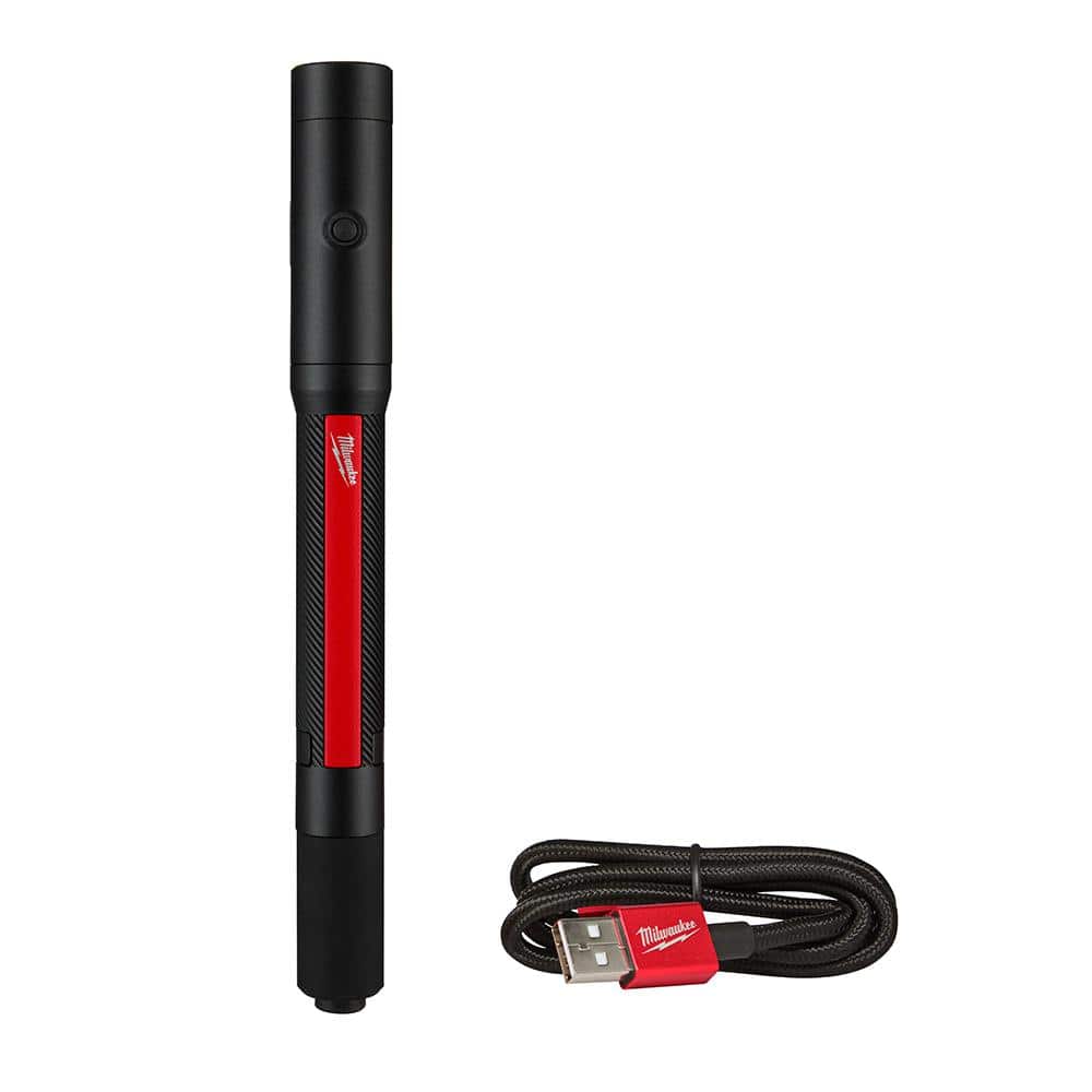 Milwaukee 250 Lumens Internal Rechargeable Penlight with Laser 2010R The  Home Depot