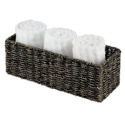 OUTBROS 2 Pack Woven Storage Basket, Storage Organizer Basket, Toilet Paper  Basket, Vintage Basket Bin for Toilet Tank Vanity Countertop Table Shelf