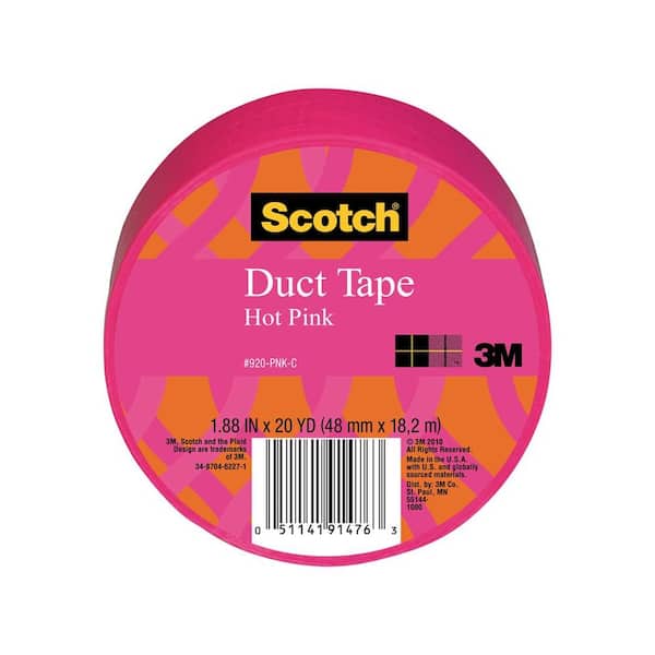 Scotch 1.88 in. x 20 yds. Pink Duct Tape (Case of 6)