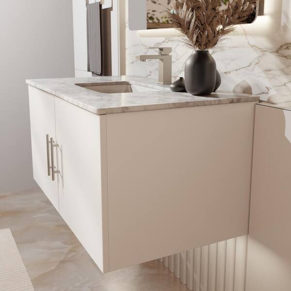 hnmyg様白36一枚 Lexora Geneva 36 in. W x 22 in. D x 19 in. H Bath Vanity Cabinet