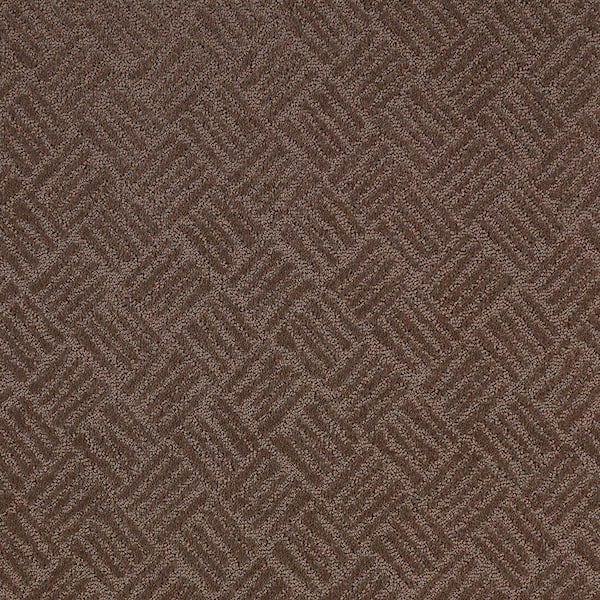Lifeproof with Petproof Technology Embers Aloft Chocolate Brown 39 oz. Triexta Pattern Installed Carpet