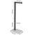 Matte Black Freestanding Toilet Paper Holder with Marble Base