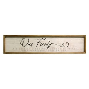 Josephine "Our Family" Wooden & Metal Wall Decor
