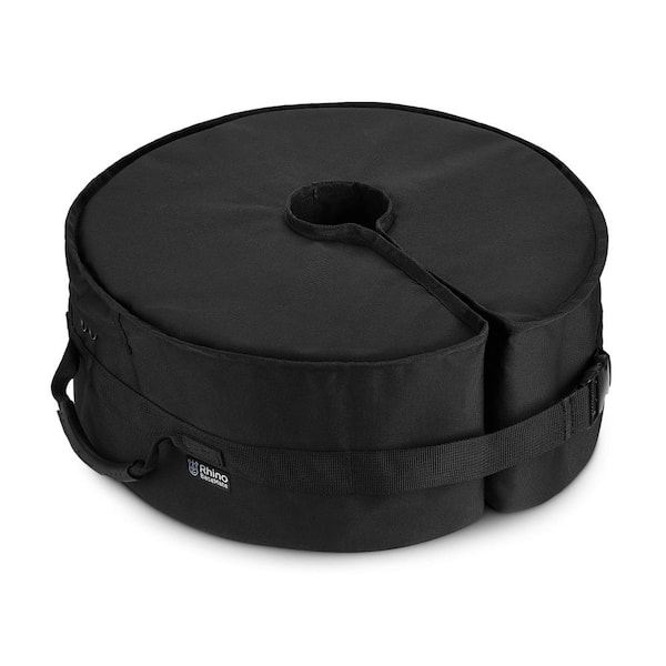 90 Ibs. Patio Umbrella Base with Side Slot Opening, 18 in . Black-Round, Fits Any Offset