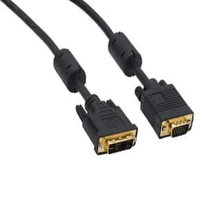 1 m DVI-A Male to VGA HD15 Male Analog Video Cable, Gold Plated