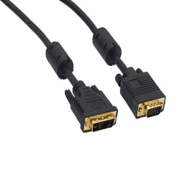 SANOXY 1 m DVI-A Male to VGA HD15 Male Analog Video Cable, Gold Plated
