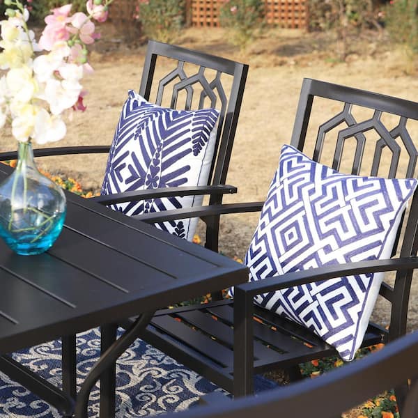 Cuba black 6 piece best sale patio set