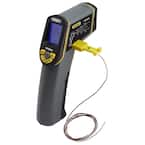 Industrial IR Thermometer with K Probe and Adjustable Emissivity